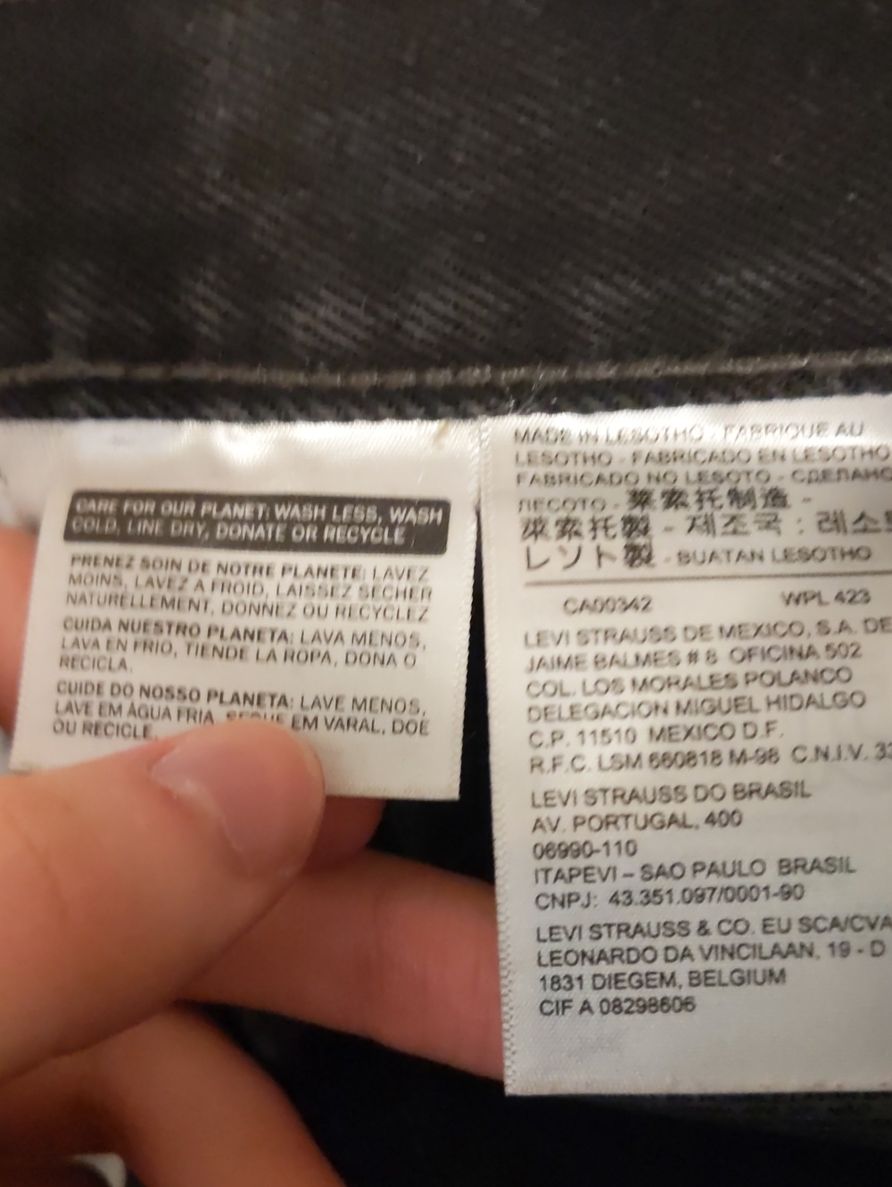 Levis 505 Black Jeans 32x29 (32x30 Tag) Straight Leg - Picture 12 of 17